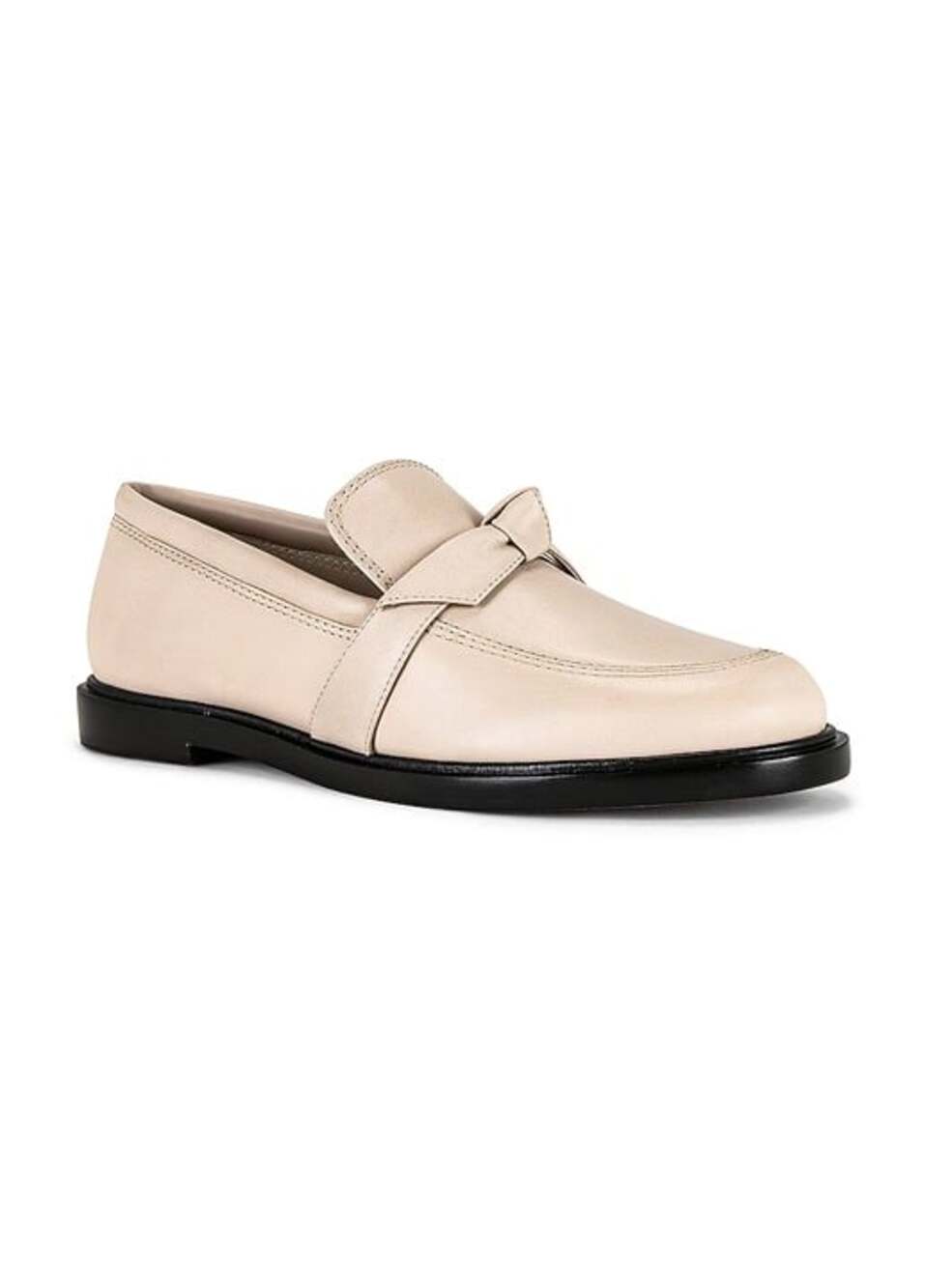 Alexandre Birman Clarita Women's Leather Chunky Loafer Fog Size 38 (MSRP $525)